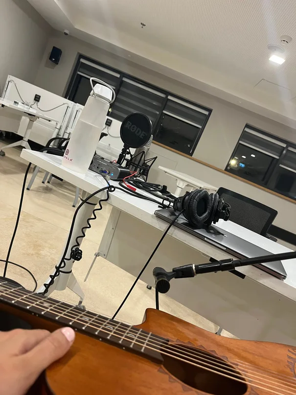 The recording setup