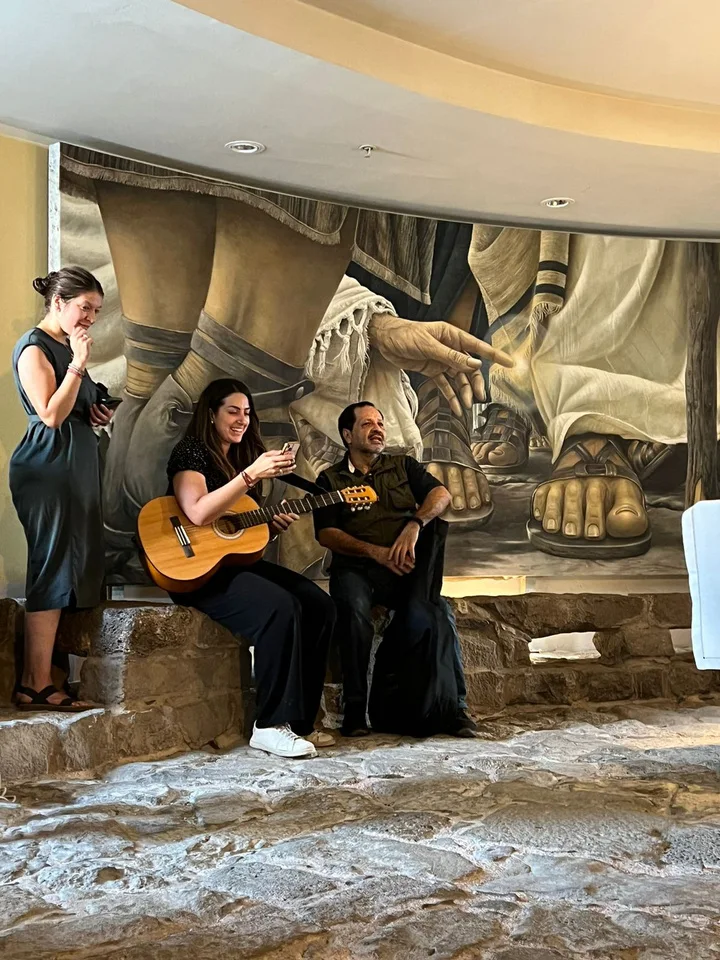 Making music in the Encounter Chapel