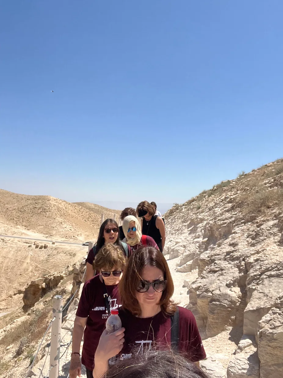 Walking together in the desert