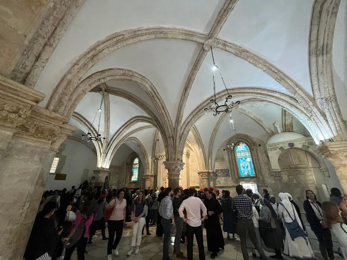 Gathered inside the Cenacle