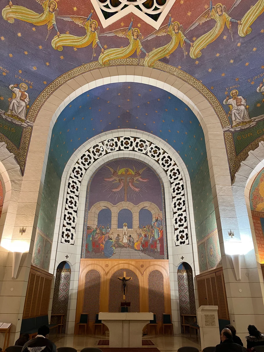 Inside Saint Peter in Gallicantu