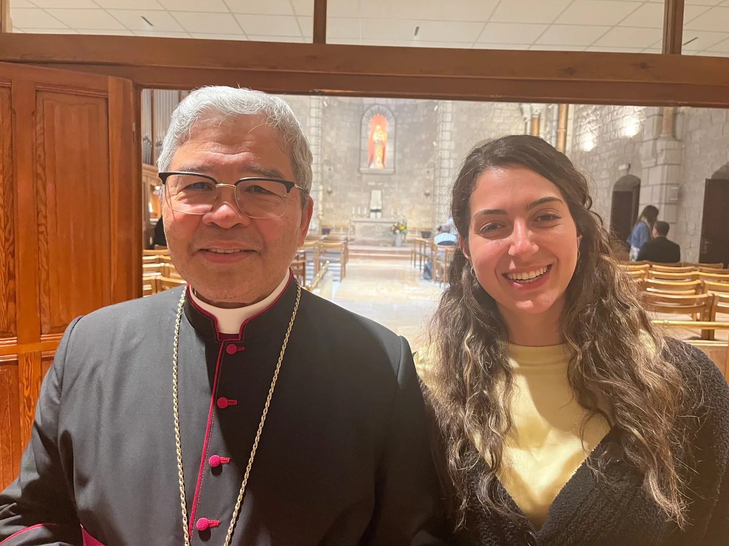 With the Apostolic Nuncio for the Holy Land